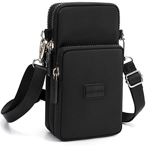 YINHEXI Small Crossbody Bags for Women Trendy, Mini Triple Compartment Cell Phone Crossbody Wallet Purses