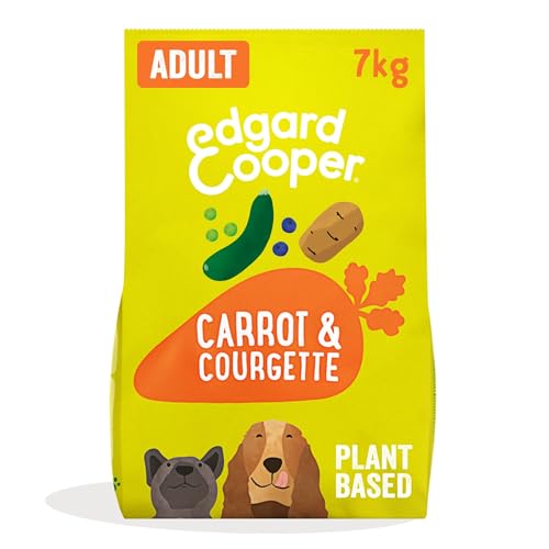 Edgard & Cooper Crochette Cani, Adulti, (Carote/Zucchine, 7kg), croccantini cane, cibo Secco per Cani Senza Glutine Mangime Naturale Verdure Vegetale, Alimentazione Completa