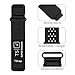 TStrap Nylon Sport Watch Band - Black Quick Release Watch Straps for Men Women - Athletic Military Smart Watch Bracelet Replacement - Correa para Reloj Hombre - 18mm 20mm 22mm
