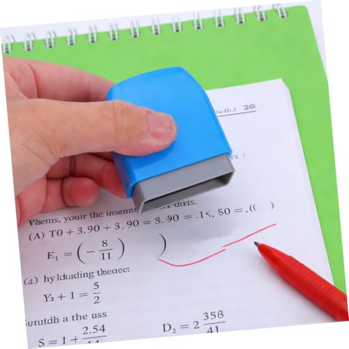 PartyKindom 5pcs Self-Inking Teacher Stamps for Classroom Grading and Homework with Motivational English Messages, Plastic Rectangular Stamp for Elementary School Activities and Homeschool Use - Image 7