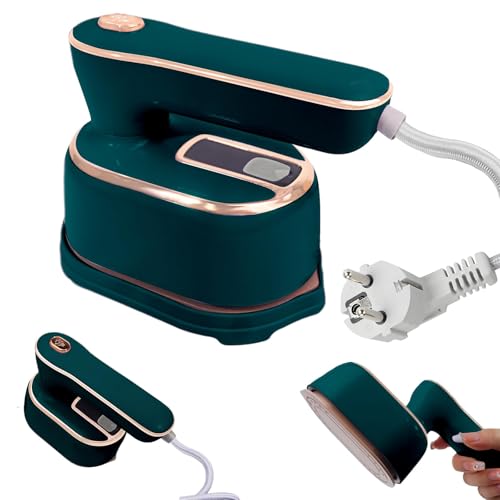 1000 W Dampfbügeleisen Mini Faltbares Tragbares Reisebügeleisen (Green)