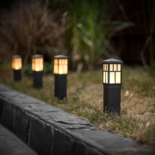 Venus Manufacturing 12Pk Outdoor Low Voltage Landscape Lights Kits With 6 Pack Black 3 Watt 200 Lumen Led Spotlight 12V Floodlight & 6 Pack 0.6 Watt Bollard Light For Pathway Sidewalk Walkway Black Li #TOP3