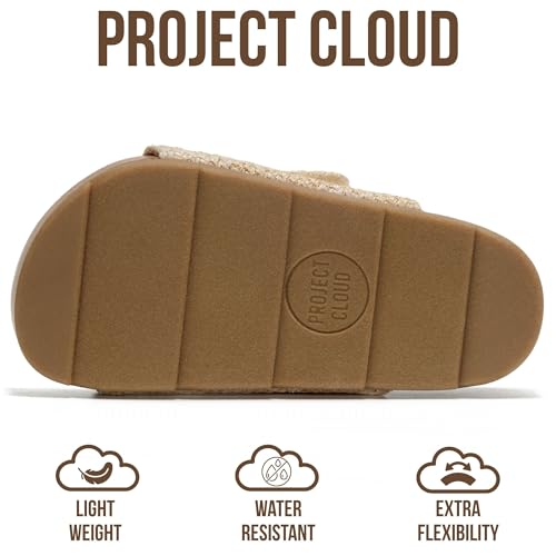 Image of Project Cloud Kids Sandals for Girls - Girls Sandals with Adjustable Buckle Closure, Comfortable Plush & Soft Insole w /Wedge Design Non-Slip Outsole