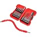 Drill bit,Driver bit and Screwdriver bit 21 piece & 11.8 Inch flexible drill bit extension magnetic hex soft shaft with screw drill bit holder 1 piece by MKMKYEE