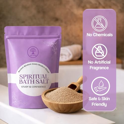 Image of Study & Confidence Spiritual Bath Salt 200g | Spiritual Bath for Focus, Concentration & Self-Confidence | Aura Cleansing, Mental Clarity, Energy Boost & Study Ritual Bath