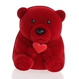 MYA 1 Stück Mini-Bär süße Schmuckschatulle Schmuckorganizer Samt Schmuckbox für Halskette Anhänger Ring Schmuck Box Damen Mädchen Schmuckbox Schmuckbox Reise