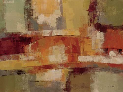 Image sur châssis prête à accrocher 80x107 cm pour grand mur vide abstrait