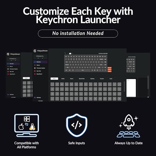 Image of Keychron K3 Version 3 Low Profile Wireless Mechanical Keyboard, 75% Layout QMK Programmable Bluetooth 5.2 /Wired, White Backlit with Shine-Through Keycaps for Mac Windows Linux