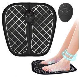 Panna Traders Leg massager mat Six modes automatic cycle electrical muscles stimulator muscle improve blood circulation relieve pain, ems pad with controller for unisex massage