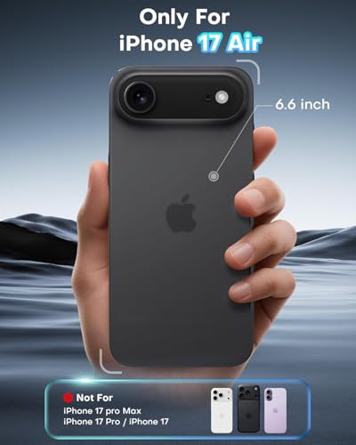 Image of Mr.Shield PRO-GLAZ Tempered Glass Screen Protector Guard Compatible For iPhone 17 Air - 1 Pack
