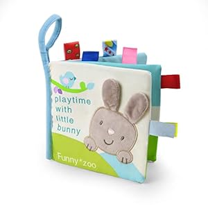 Vicloon Babybücher, Knisterbuch Baby ab 0 Monate Soft-Bilderbuch Stoffbücher Spielbuch für Babys Neugeborenes…