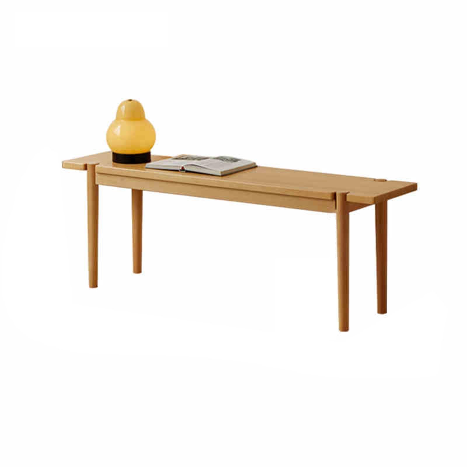 Banc de cuisine en bois naturel pour repas en famille et salle à manger