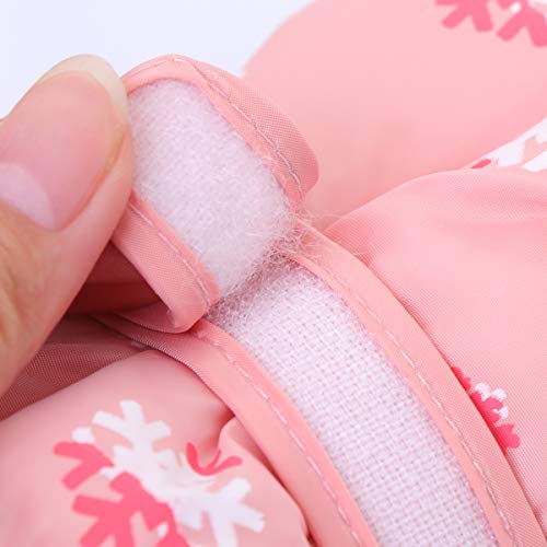 IMIKEYA 1 par de luvas de patinação de inverno com estampa de cervo de Natal impermeável quente luva