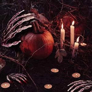 41ApnhYc3wL._AC_ Hosfairy 1 Pair Halloween Skeleton Hands Plastic Hand Skeleton Model for Halloween Decoration Terror Spooky Props (As Picture)