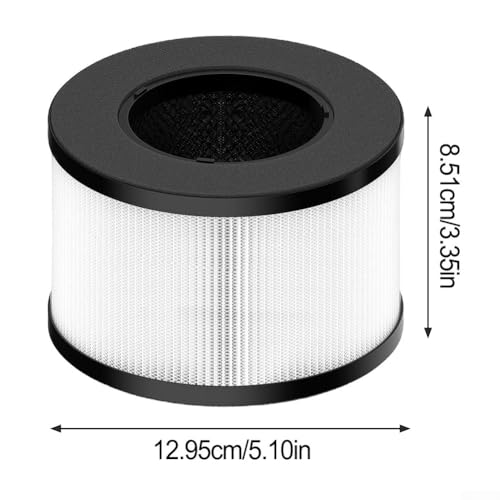 Miniatura 2 de Hosrivae True - Filtro De Repuesto Hepa Bs-03 Compatible Con Purificador De Aire Slevoo, Prefiltro H13 3 En 1 Y Capas De Carbón Activado Para Eliminación Del Hogar