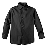Spring Notion Baby Boys' Long Sleeve Dress Shirt 18M Black