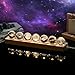 FIYSON 3D Kristallkugel Nachtlicht,USB 40mm Galaxie LED BallLampe,7 St&uuml;ck Sonnensystem Kristallkugel,Holzsockel,Projektorlicht Nachttischlampe f&uuml;r Weihnachten/Geburtstag Astronomie Geschenk (Stil 3)