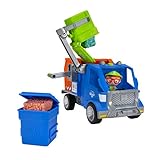 Blippi Recycling Truck - Includes Character Figure, Working Lever, 2 Trash Cubes, 2 Recycling Bins - Sing Along with Popular Catchphrases - Educational Toys for Kids - Amazon Exclusive