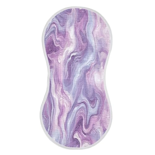Marble Burp Cloths Cotton Baby Washcloths,Large 22x11in Burping Cloth Absorbent and Soft for Newborn Baby Boys and Girls,1 Pack