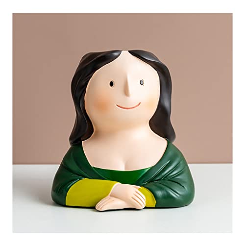 MCLIUJIA Porte Stylo Organisateur Stand de Stylo en résine, décoration de Bureau de Crayon Multifonctionnel, Cadeau for la Saint-Valentin, Anniversaire, Cadeaux de Noël Fournitures De Bureau(A)