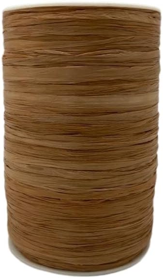 Flat Kraft Raffia Ribbon - 1/4 ''x 100 yd - Home Projects - Gift Packaging - Party Decor - Natural Farms