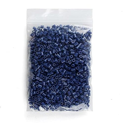 DAQIEPIN 1000pcs 2.6mm Mini Soft Iron Hama Beads Artkal Beads Handmade DIY Toy (Navy Blue)