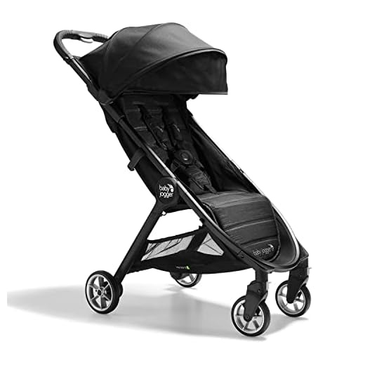 Baby Jogger City Tour 2 Reisebuggy | Kleiner, leichter und kompakter Buggy mit Einhandfalt | Pitch Black (Schwarz)