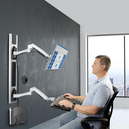StarTech.com Poste de Travail Mural Support VESA de MoniteurÉcran 32' Support pour ÉcranMoniteur 10kg Support d'Écran Entièrement Articulé et T - vue 9