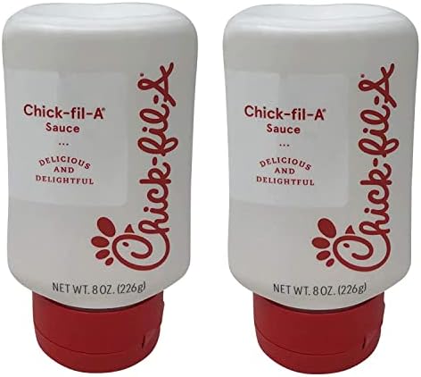 Chick-Fil-A Sauce 8 oz. Squeeze Bottle 2 Pack- Resealable Container for Dipping, Drizzling, and Marinades (Chick-Fil-A)