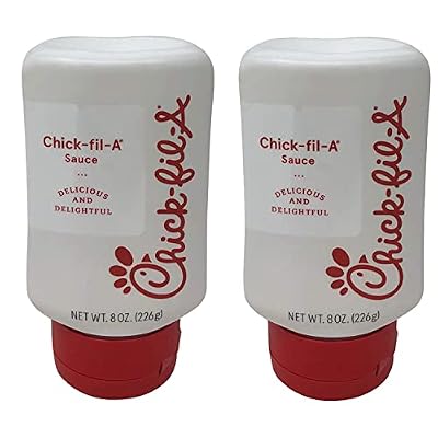 Chick-Fil-A Sauce 8 Oz. Squeeze Bottle 2 Pack- Resealable Container For Dipping, Drizzling, And Marinades (Chick-Fil-A)