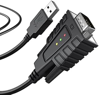 DriverGenius USB232A-B | Adapter USB na RS-232 Szeregowy DB9 COM Port z 3 x LEDs
