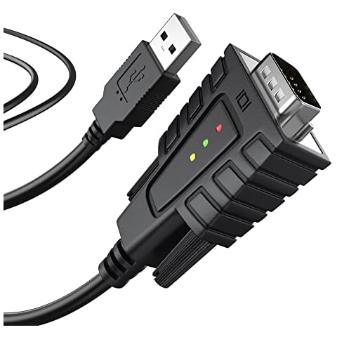 Adaptador USB a Serie RS232 DriverGenius USB232A-B con LED Cover