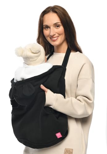 Mija - Tragecover, Universal Bezug für Baby Carrier/Tragetücher/Cape 4023 (Schwarz/Weiß)