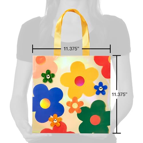 Image of Papyrus 11 inch Medium Gift Bag (Multicolored Daisies) for Birthdays, Bridal Showers, Anniversaries and All Occasions (1 Bag)