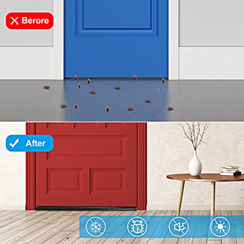 Gvolatee 2 stück Türen Zugluftstopper mit Doppeldichtung 96cm, Türdichtung Zuschneidbar Effektive gegen Zugluft, Lärm, Kälte und Insekt, Windstopper Luftzugstopper Schwarz Schaumbaumwolle Grau