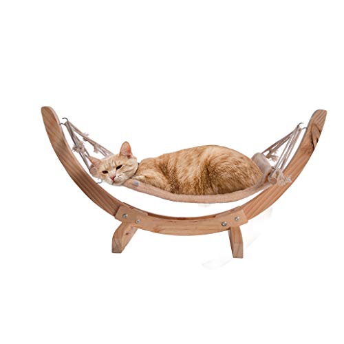 Cat Bed, NXKang Wood Cat Hammock Soft Plush Cat Bed Small Dog Beds