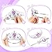 Cocojeci Tiara for Little Girls Princess Crown, Princess Dress Up Tiara and Wand Birthday Crown for Girls 3-6 Kids Play Jewelry (Heart Pink Blue Purple Wand, 6)