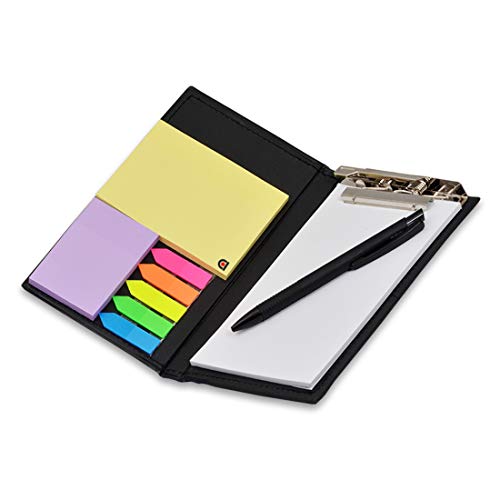 Image of COI Desk Organizer Gift Set - Sticky Notes, Memo Pads, Pen & Note Holder for Office, School, Home | Compact Stationery Organizer for Desk (White)