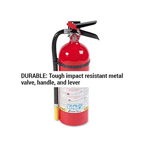 Kidde 466112 ABC Pro Multi-Purpose Dry Chemical Fire Extinguisher, UL Rated 3-A, 40-B:C, Easy to Read Gauge, Easy to Pull Safety Pin / 4-Fire Extinguishers