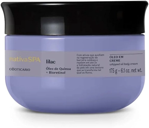 O BOTICARIO, O BOTICARIO NATIVA SPA LILAC ÓLEO EM CREME CORPORAL 175g