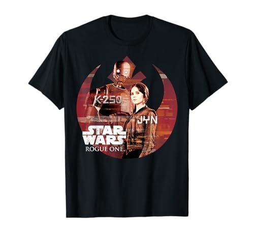 T-shirt Star Wars Jyn and K-2SO Rebel At Heart parfait pour vos sorties geek