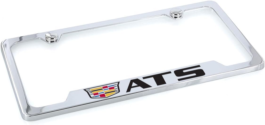 Cadillac ATS Chrome Plated Metal License Plate Frame