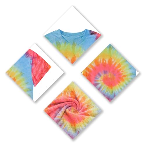 Tie Dye T Shirts for Women Rainbow Shirts Funny Short Sleeve Tops4