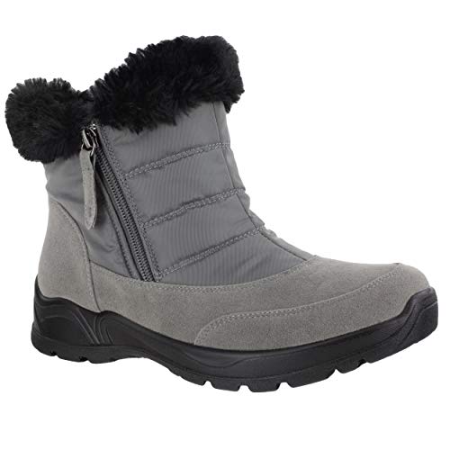 Bottes de neige en faux daim anti-glisse : marchez sereinement