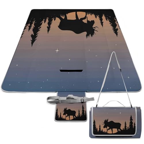 Tapis de pique-nique Moose Mountain 148x148 robuste et résistant - 2