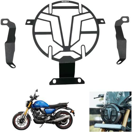 Image of Dhe Best Bike Heavy Duty Headlight Grill /Jaali Guard Black Compatible for TVS Ronin