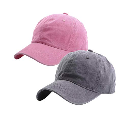 Eohak Kids Distresed-Washed Baseball Hat Infant Toddler Baby Boy Girl Hats Distresed for 2-8 Years