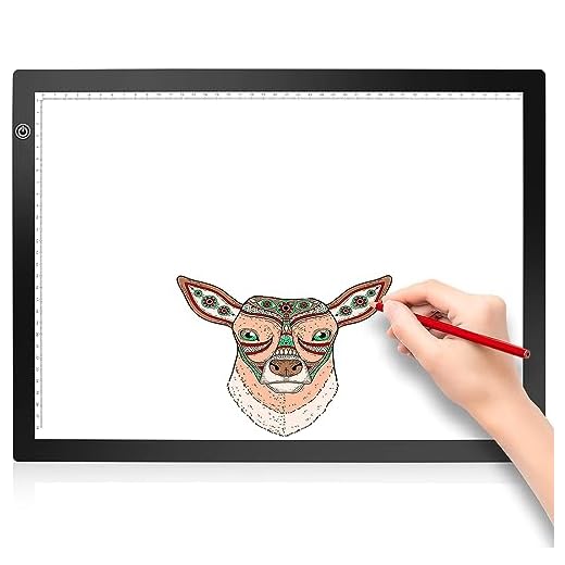Placa luminosa A3 para pintura de diamantes, mesa luminosa, caja de luz de dibujo con imán para desglosar vinilo, tabla de copiar ultradelgada con 3 niveles de brillo ajustable para dibujar, esbozar