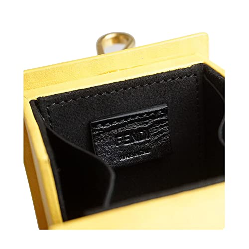 Fendi Roma Mini Box Yellow Leather Key Ring Charm 7Ar894 #TOP4