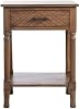 SAFAVIEH Home Collection Peyton Brown 1-Drawer Lower Shelf Accent Table ACC5704C